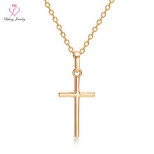 Unisex 18k White Rose Gold Diamond Jewellery Cross Fish Baseball Bat Cross Stainless Steel Pendant Necklace